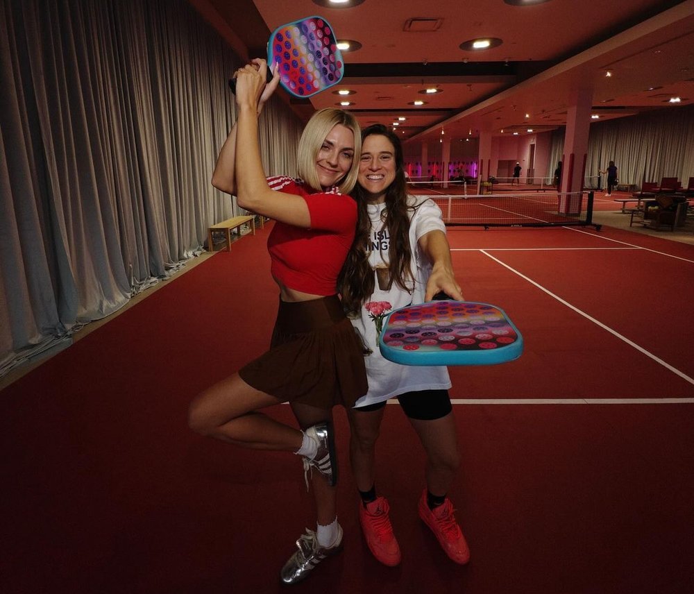 People playing racquet